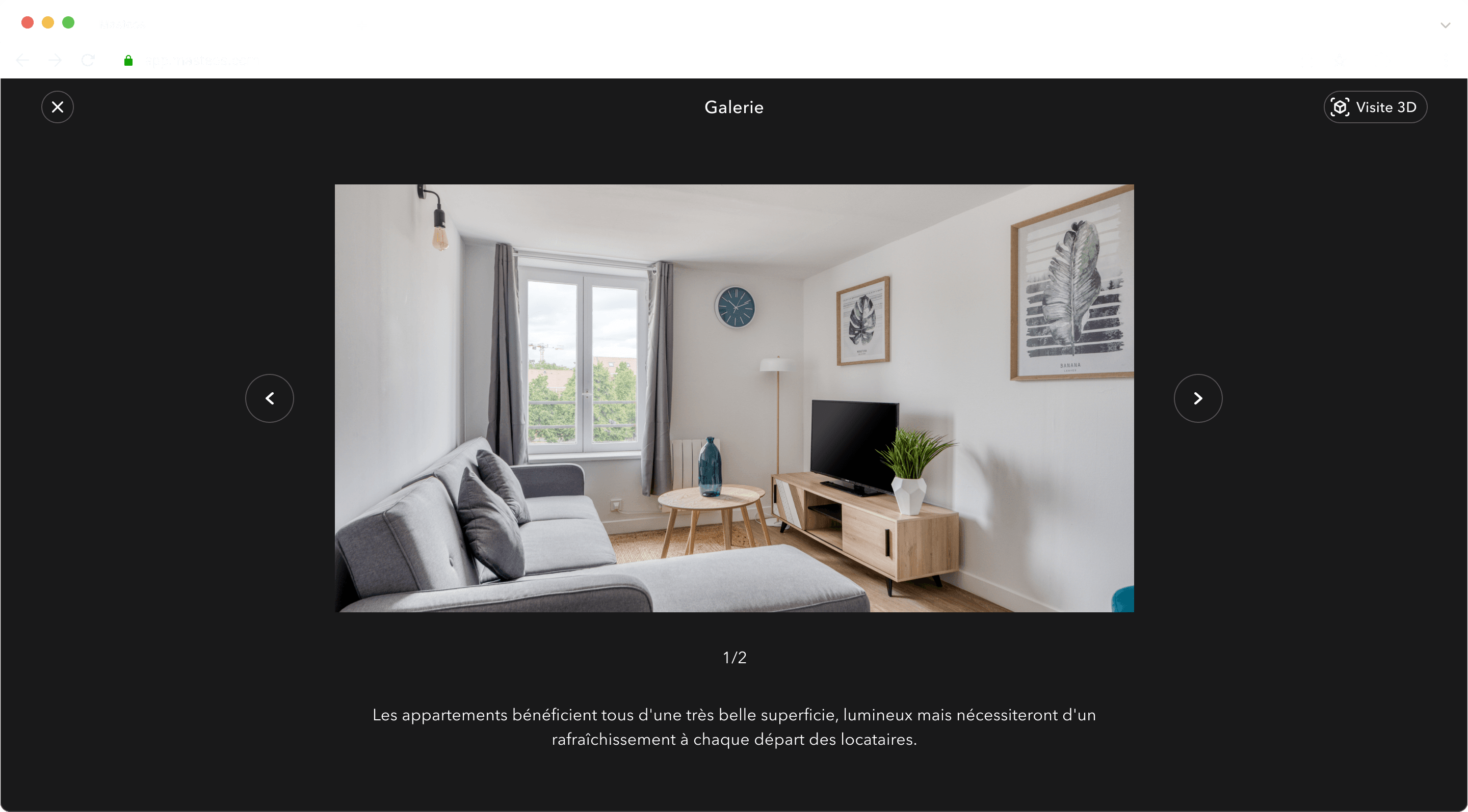 Masteos — détail interface