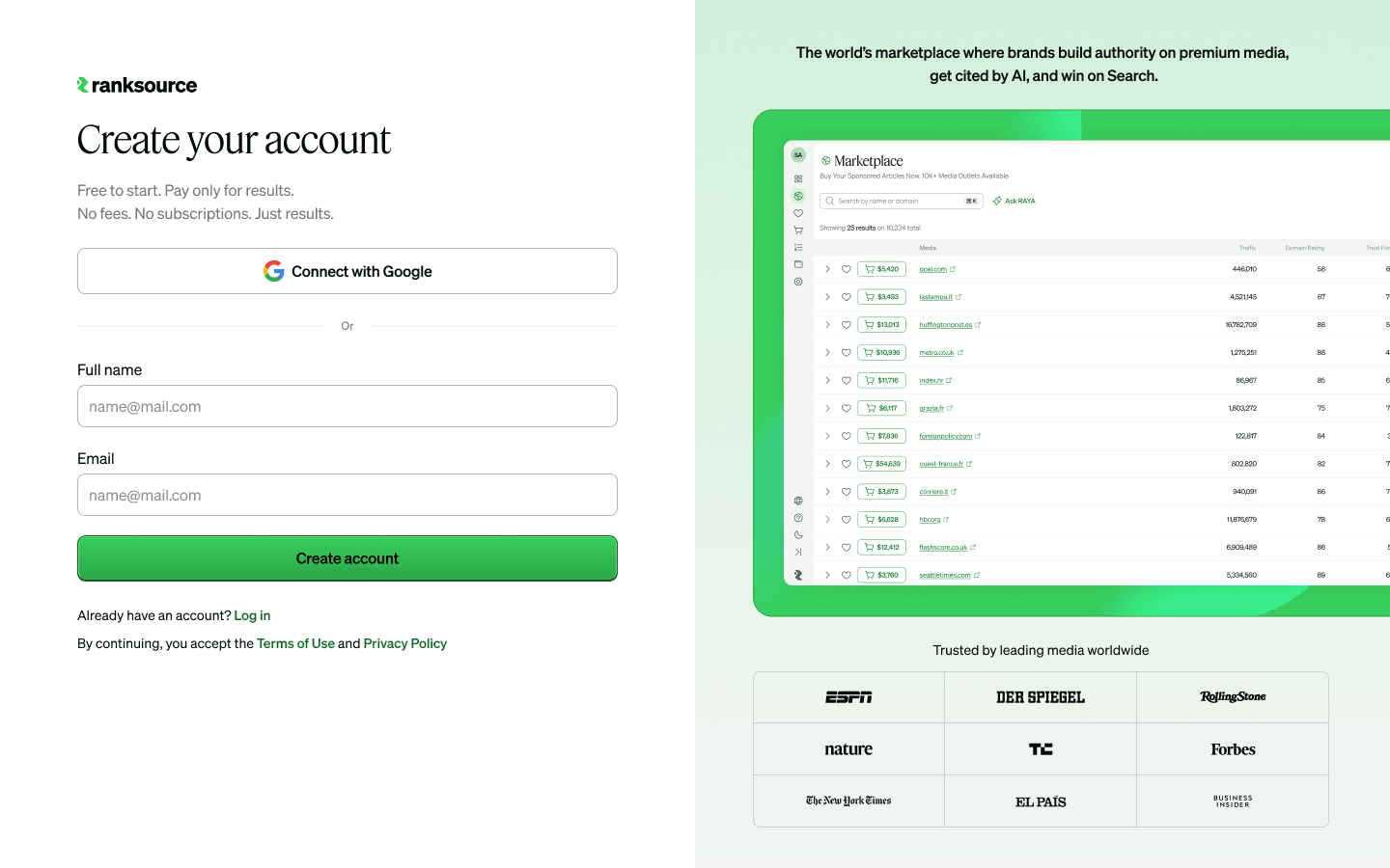 ranksource — signup